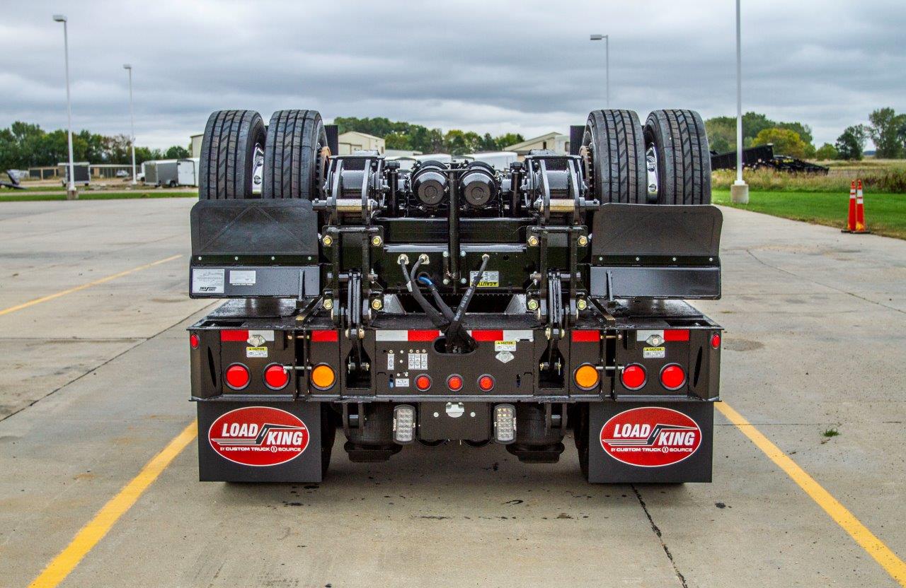 Load King 403-4 DFPR Hydraulic Folding Gooseneck Rail Trailer