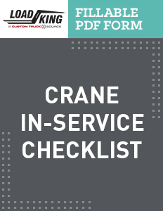 crane in service check list