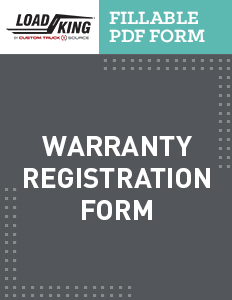 waranty registration form load king